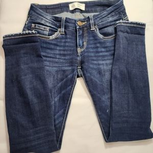 BKE Stella skinny ankle jeans size 24 dark blue stonewash